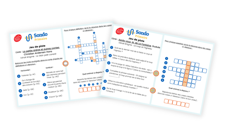 Les jeux de piste disponible sur SONDO pour se familiariser avec la ressource