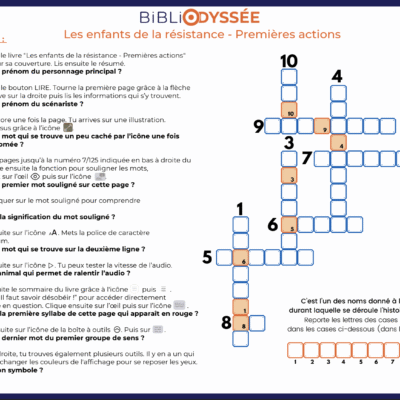 Activité de médiation bibliodyssée.